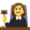 Woman Judge emoji on Facebook